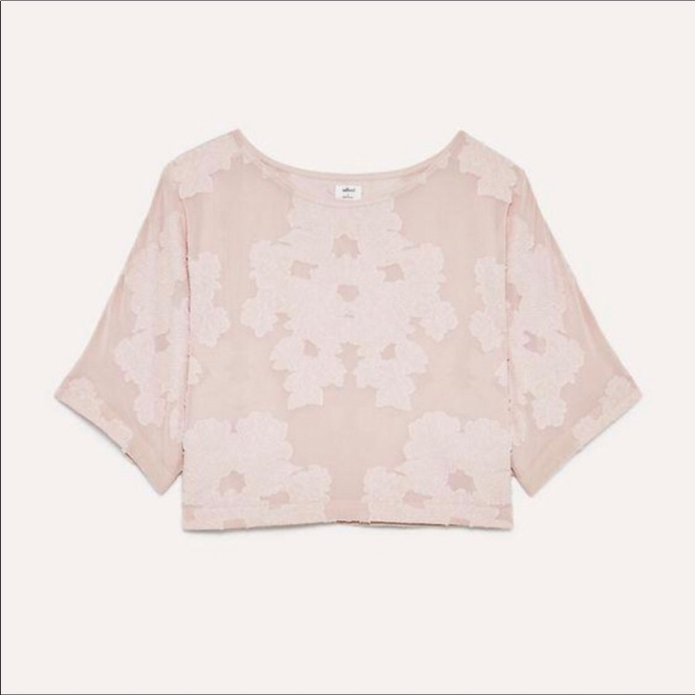 Aritzia Wilfred Balyze Blouse- Pink- Size XXS